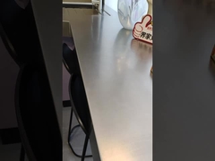 کابینت انبار بالکن فادیور با میز کار فولاد ضد زنگ