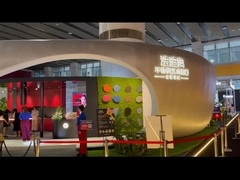 کابینت فادیور اس اس با رنگ های پر جنب و جوش و میز کار سنگ