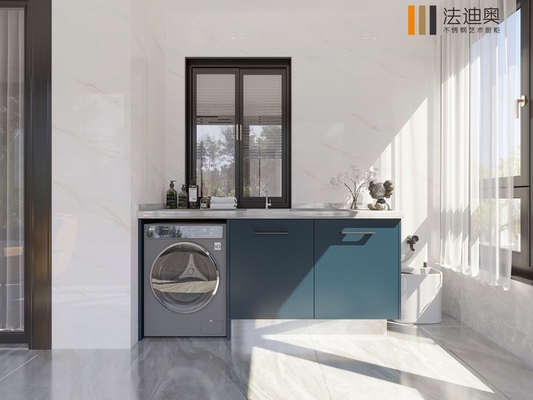 کابینت ذخیره سازی فلزی بالکن سبز فادیور با طراحی دوگانه Splash Guard